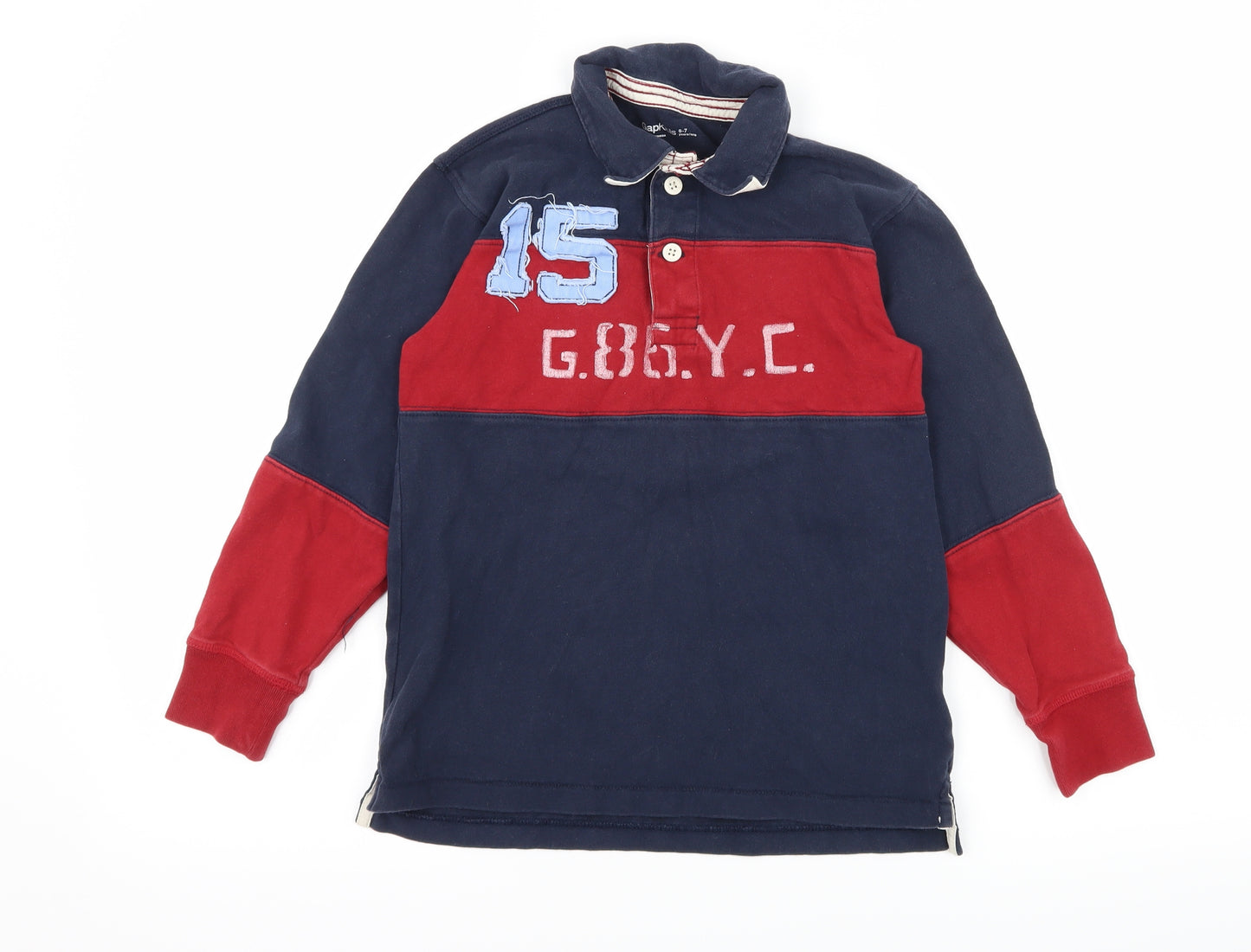 Gap Boys Multicoloured Striped Jersey Basic T-Shirt Size 6-7 Years  - 15