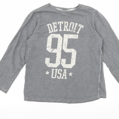 NEXT Boys Grey  Jersey Basic T-Shirt Size 8 Years  - Detroit