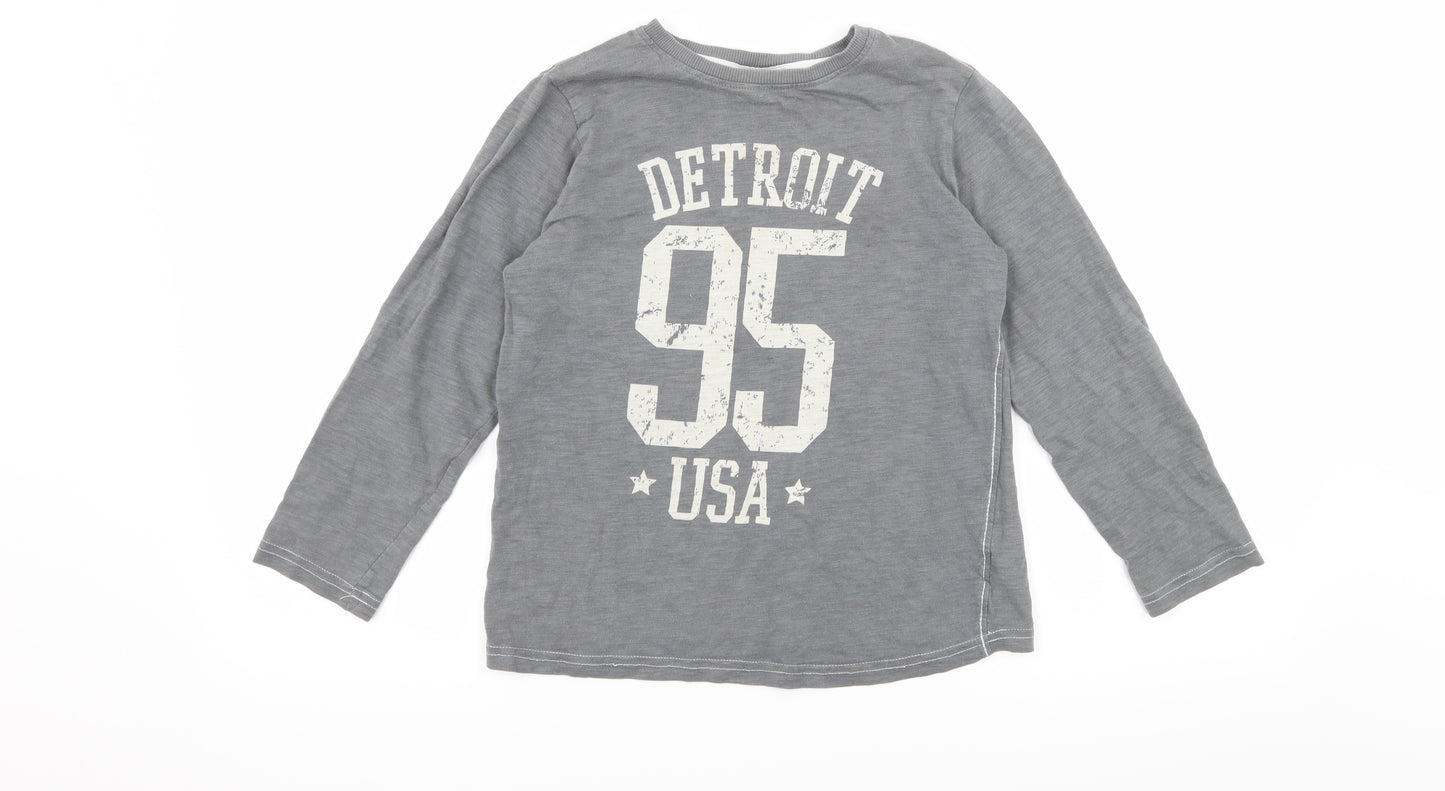 NEXT Boys Grey  Jersey Basic T-Shirt Size 8 Years  - Detroit