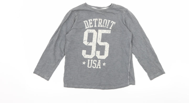 NEXT Boys Grey  Jersey Basic T-Shirt Size 8 Years  - Detroit
