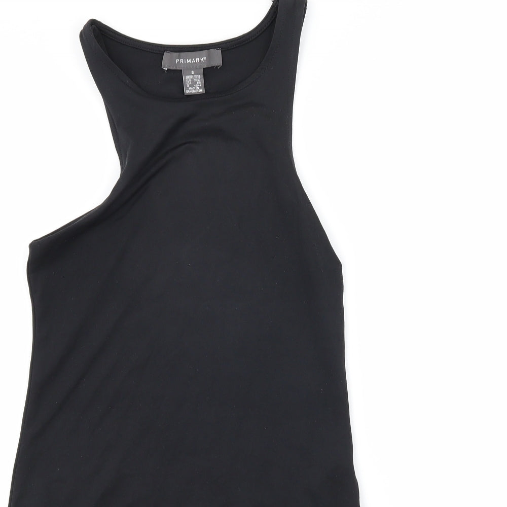 Primark Womens Black  Jersey Bodysuit One-Piece Size 10