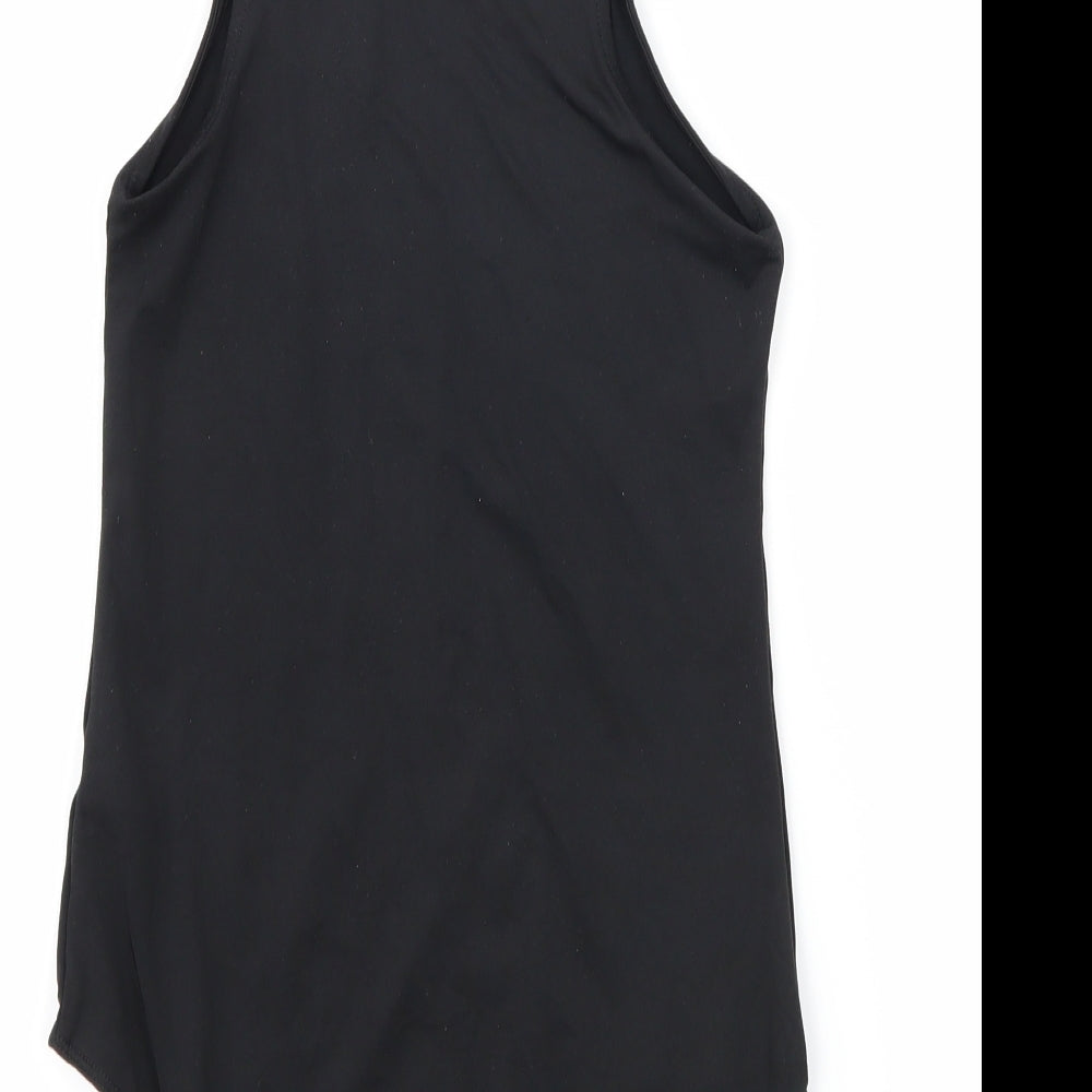 Primark Womens Black  Jersey Bodysuit One-Piece Size 10