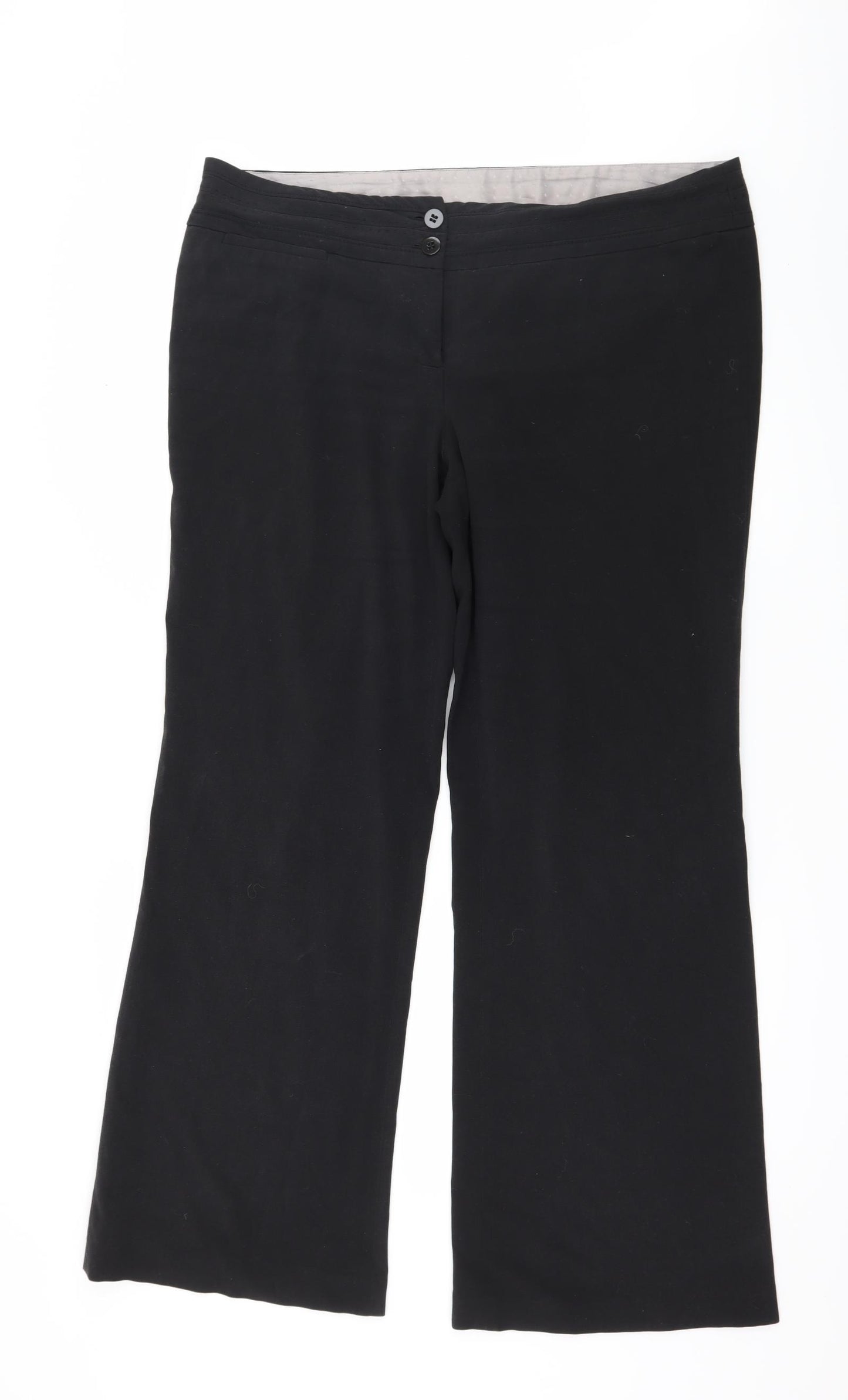 New Look Womens Black   Trousers  Size 16 L30 in