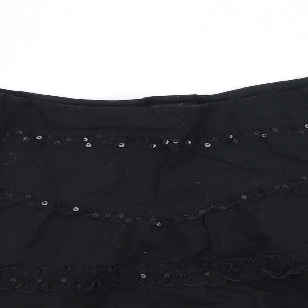 Bay Womens Black   Flare Skirt Size 8