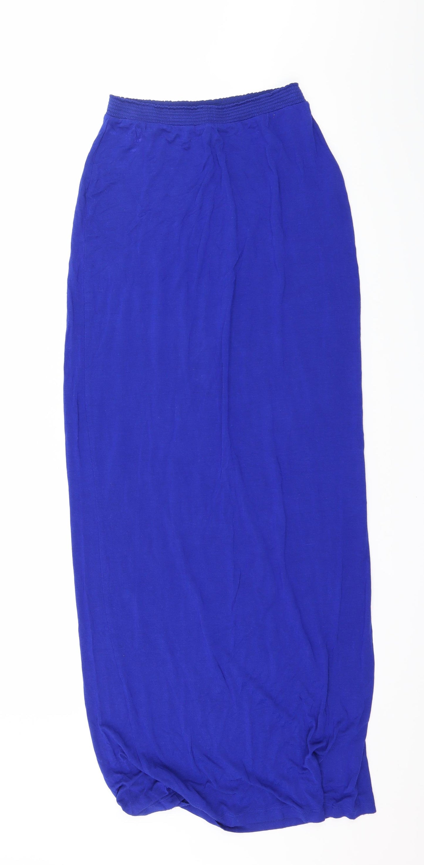 Primark Womens Blue  Jersey Maxi Skirt Size 10