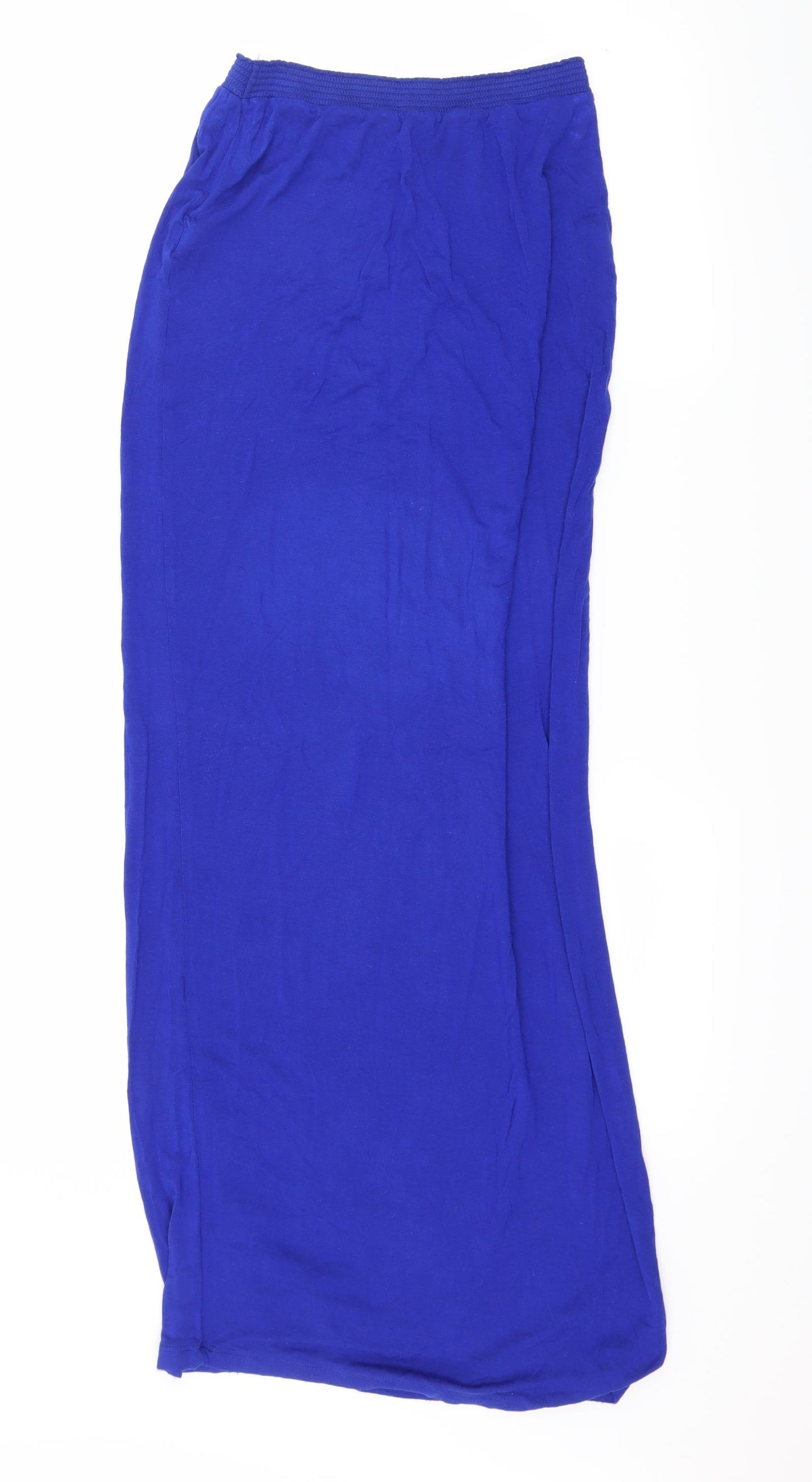 Primark Womens Blue  Jersey Maxi Skirt Size 10