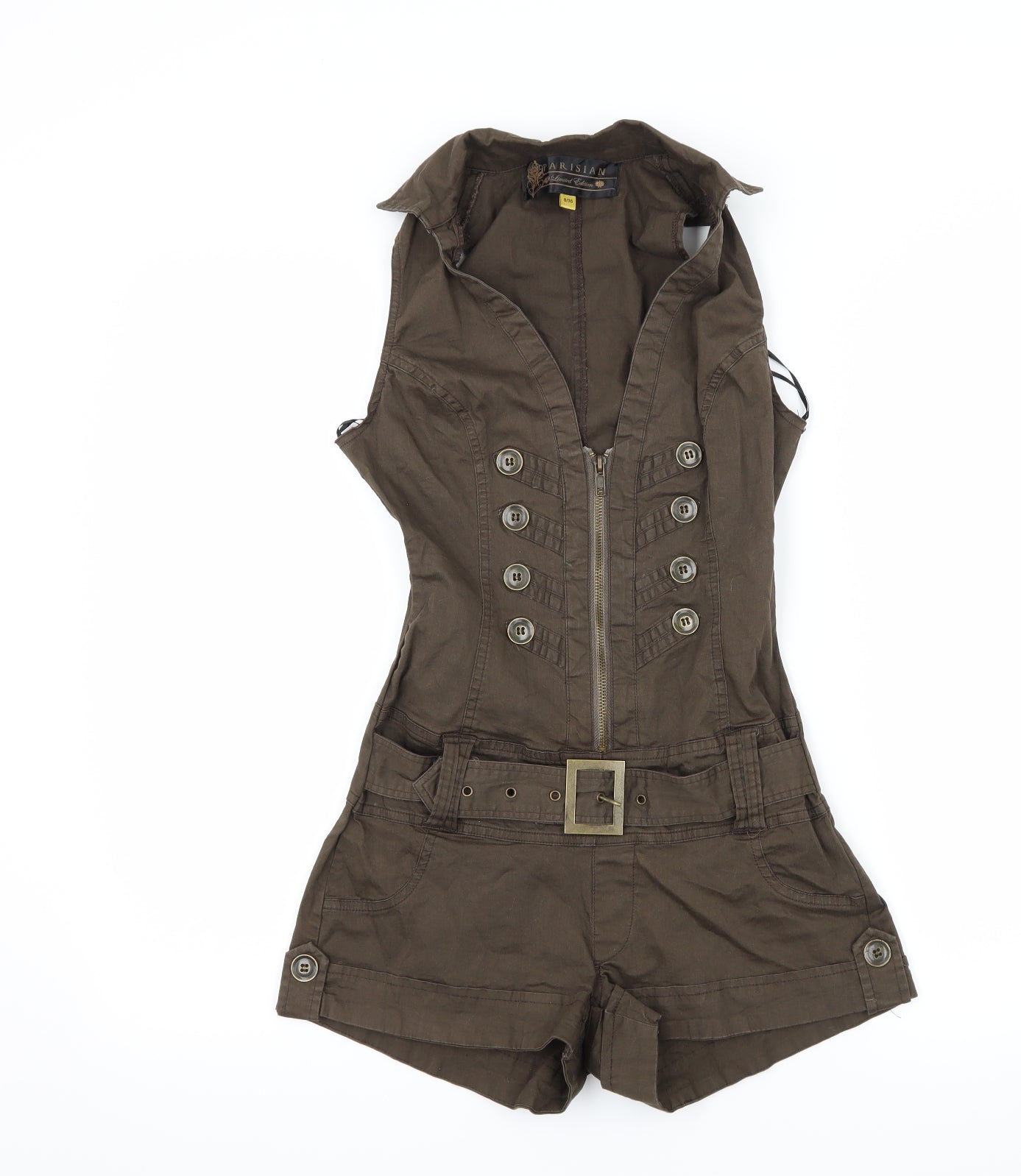 Parisian Womens Brown   Playsuit One-Piece Size 8