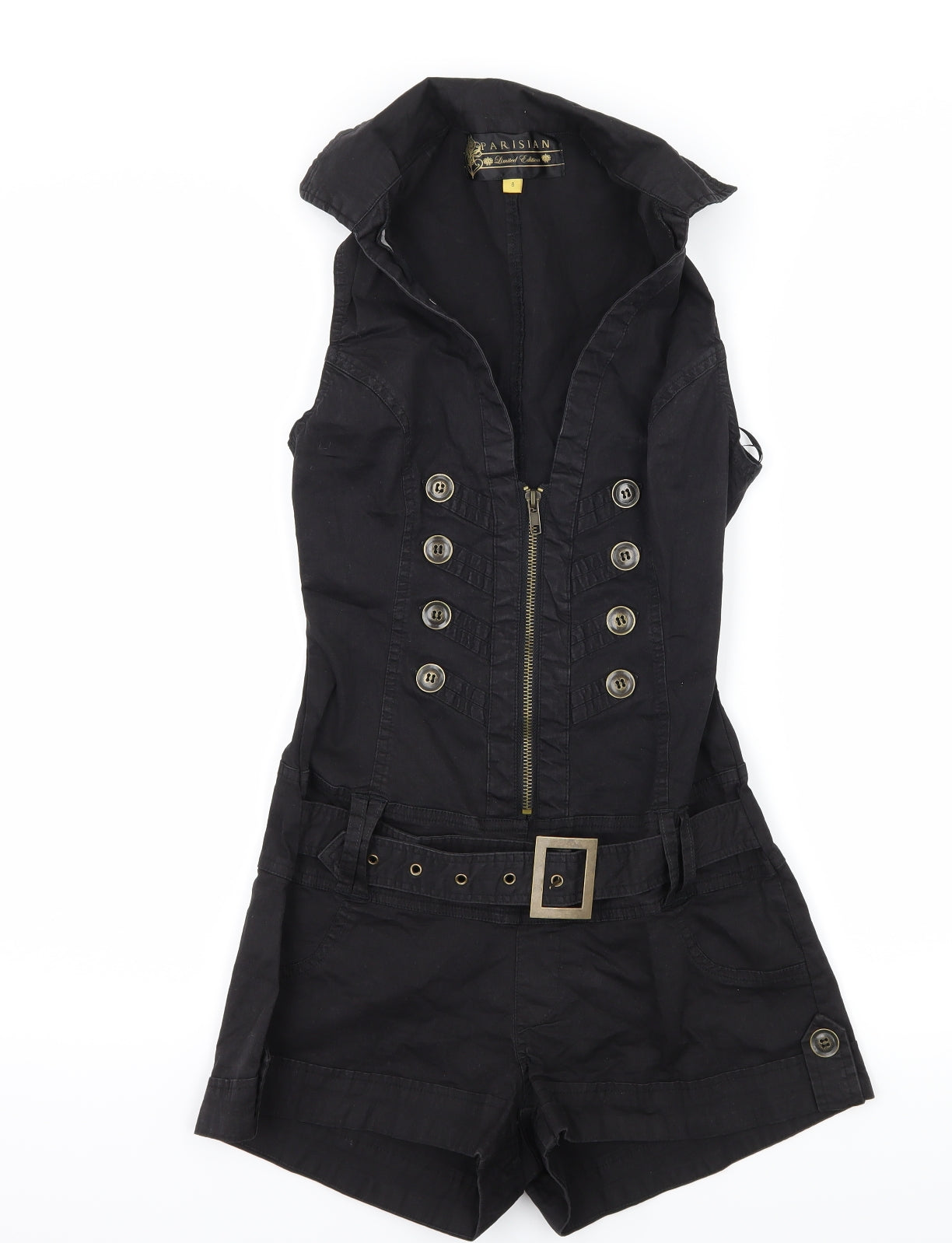 Parisian Womens Black   Playsuit One-Piece Size 8