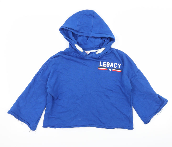 Miss E-vie Girls Blue  Jersey Pullover Hoodie Size 11-12 Years  - Leagacy