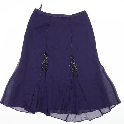 CC Womens Purple   Flare Skirt Size 14