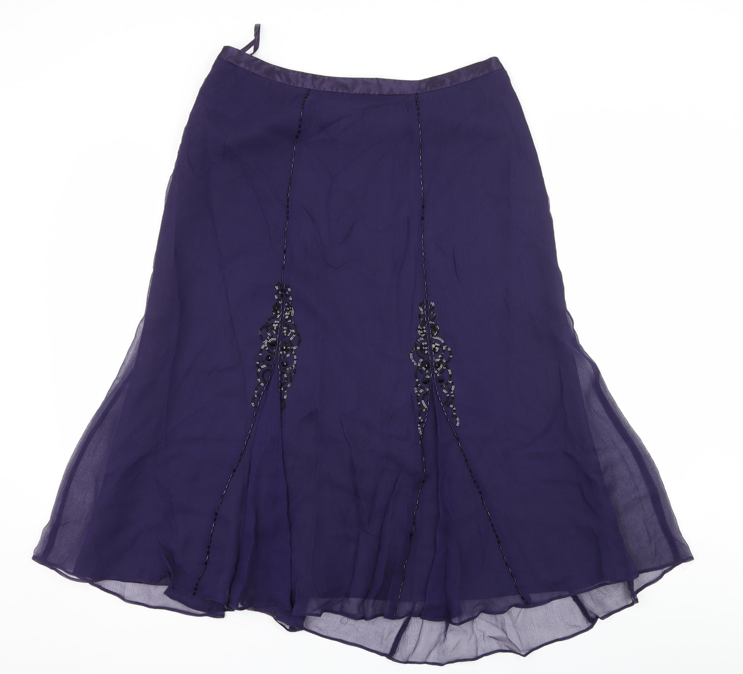 CC Womens Purple   Flare Skirt Size 14