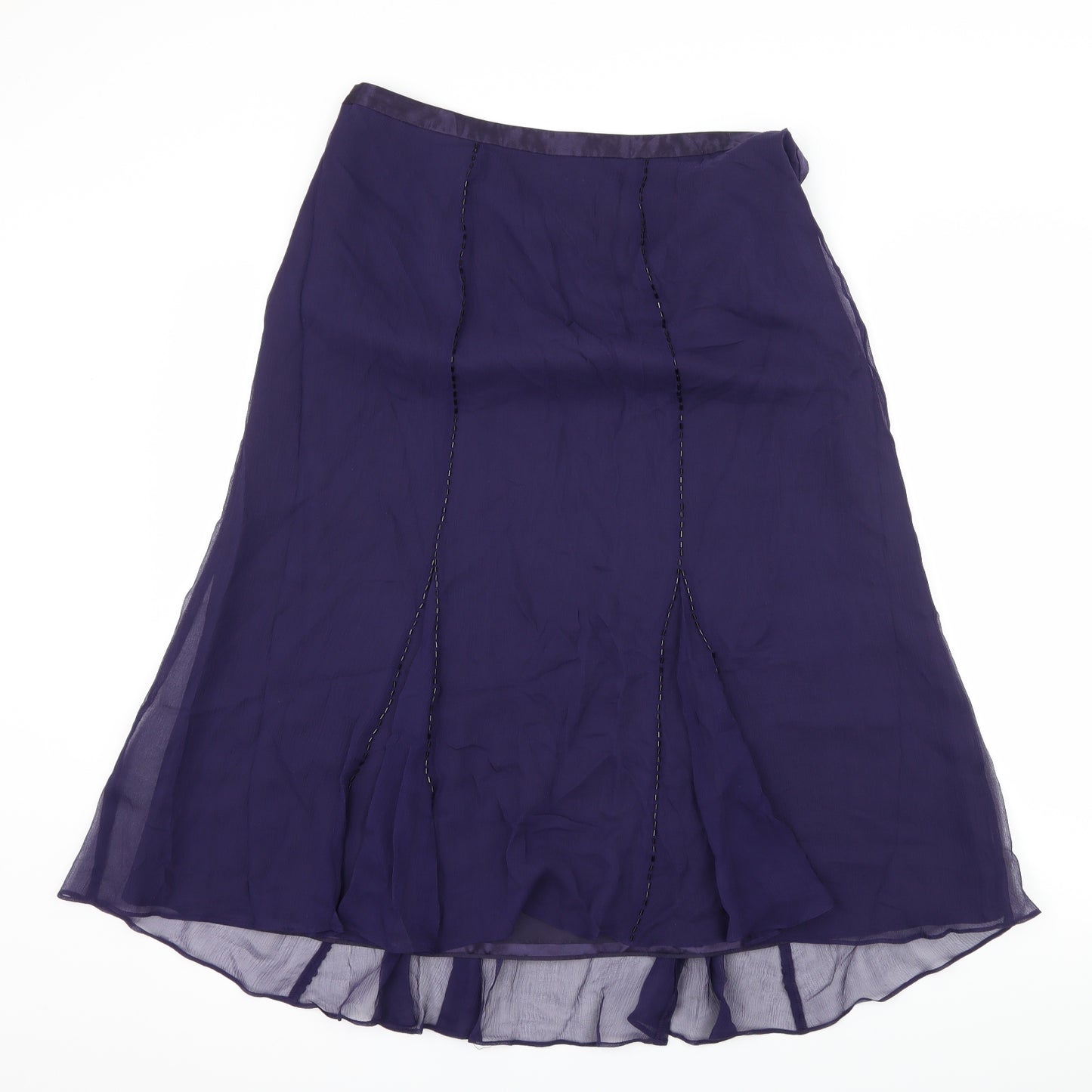 CC Womens Purple   Flare Skirt Size 14