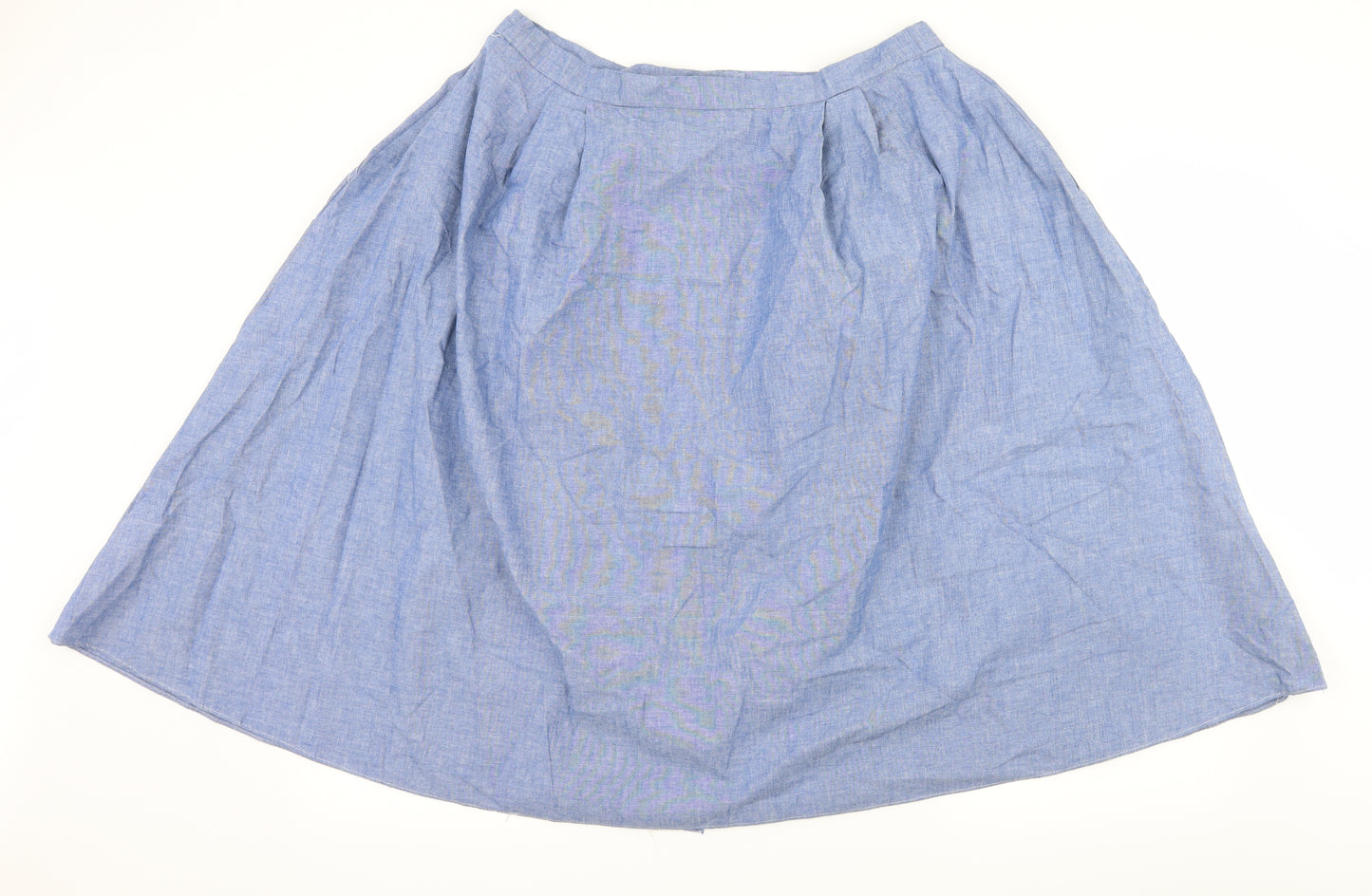 Jean Jerrard Womens Blue  Denim Flare Skirt Size 22
