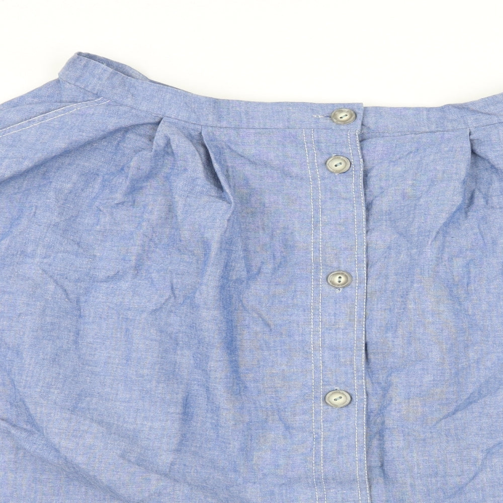 Jean Jerrard Womens Blue  Denim Flare Skirt Size 22