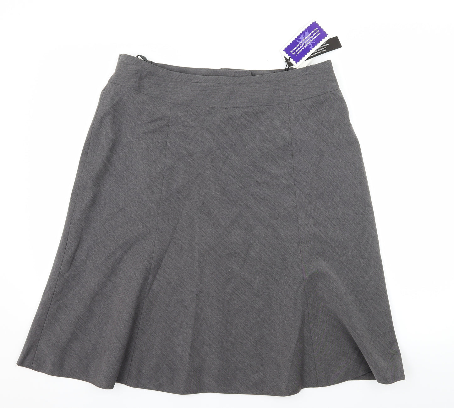 Wardrobe Womens Grey   Flare Skirt Size 16