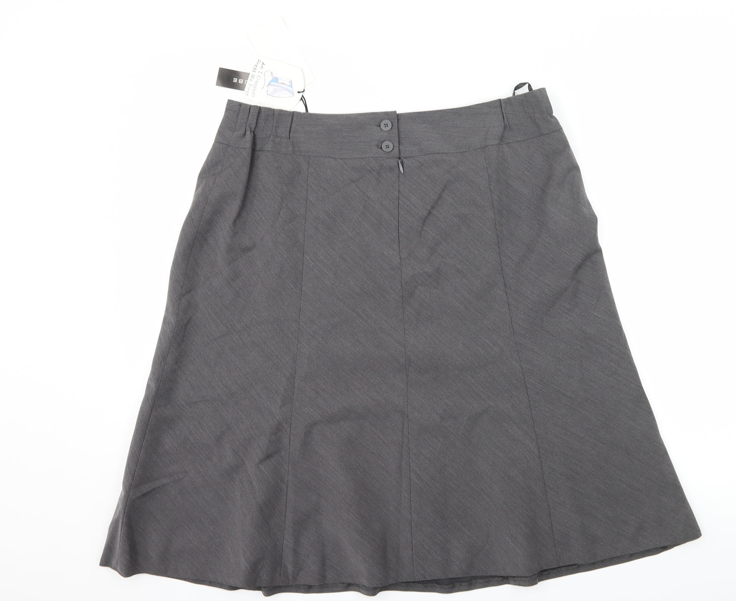 Wardrobe Womens Grey   Flare Skirt Size 16
