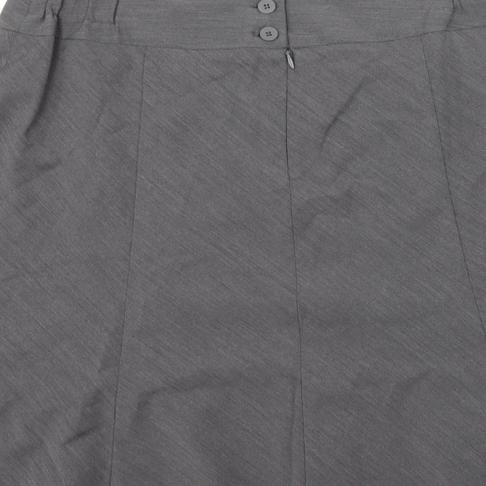 Wardrobe Womens Grey   Flare Skirt Size 16