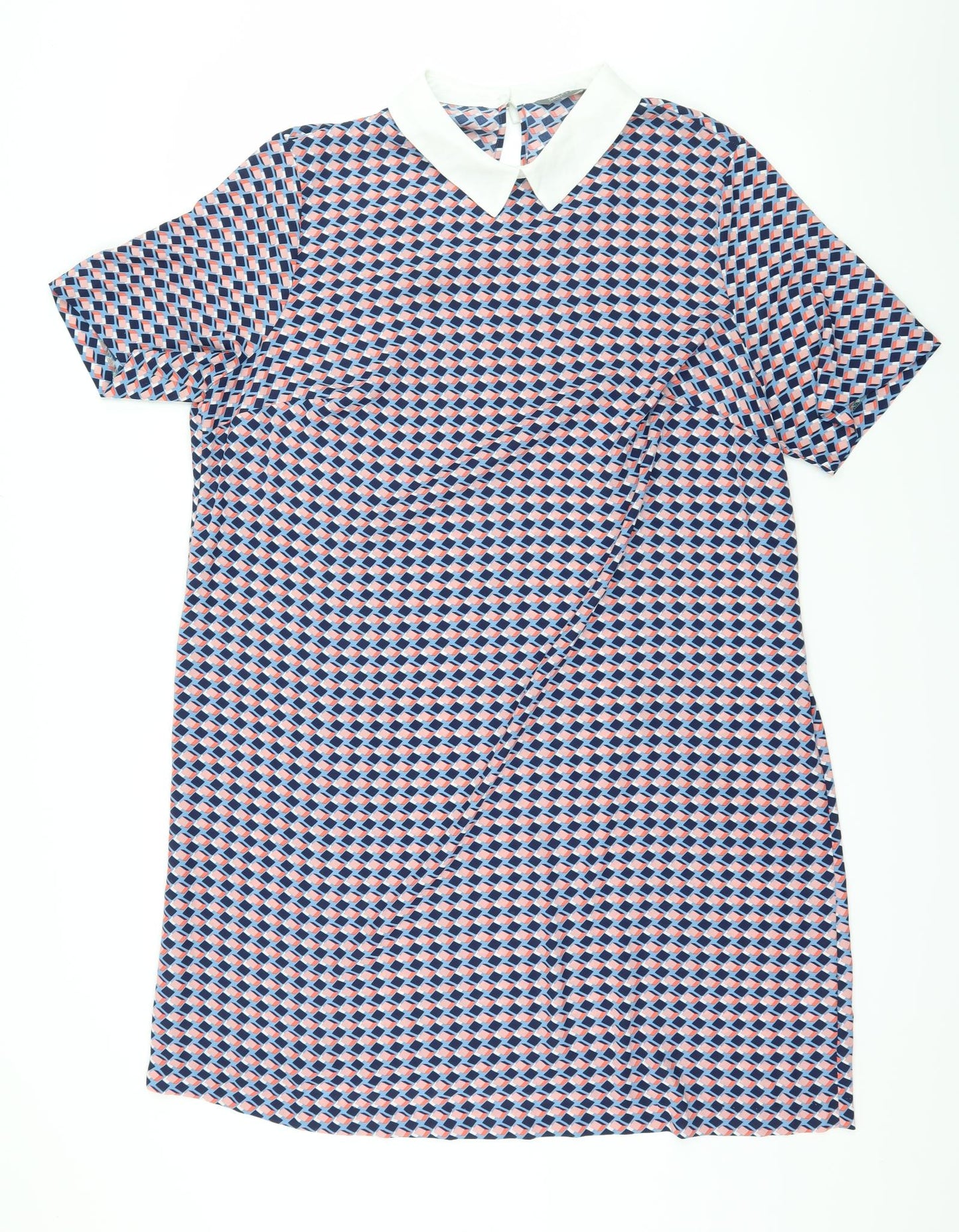 Papaya Womens Multicoloured Geometric  A-Line  Size 18