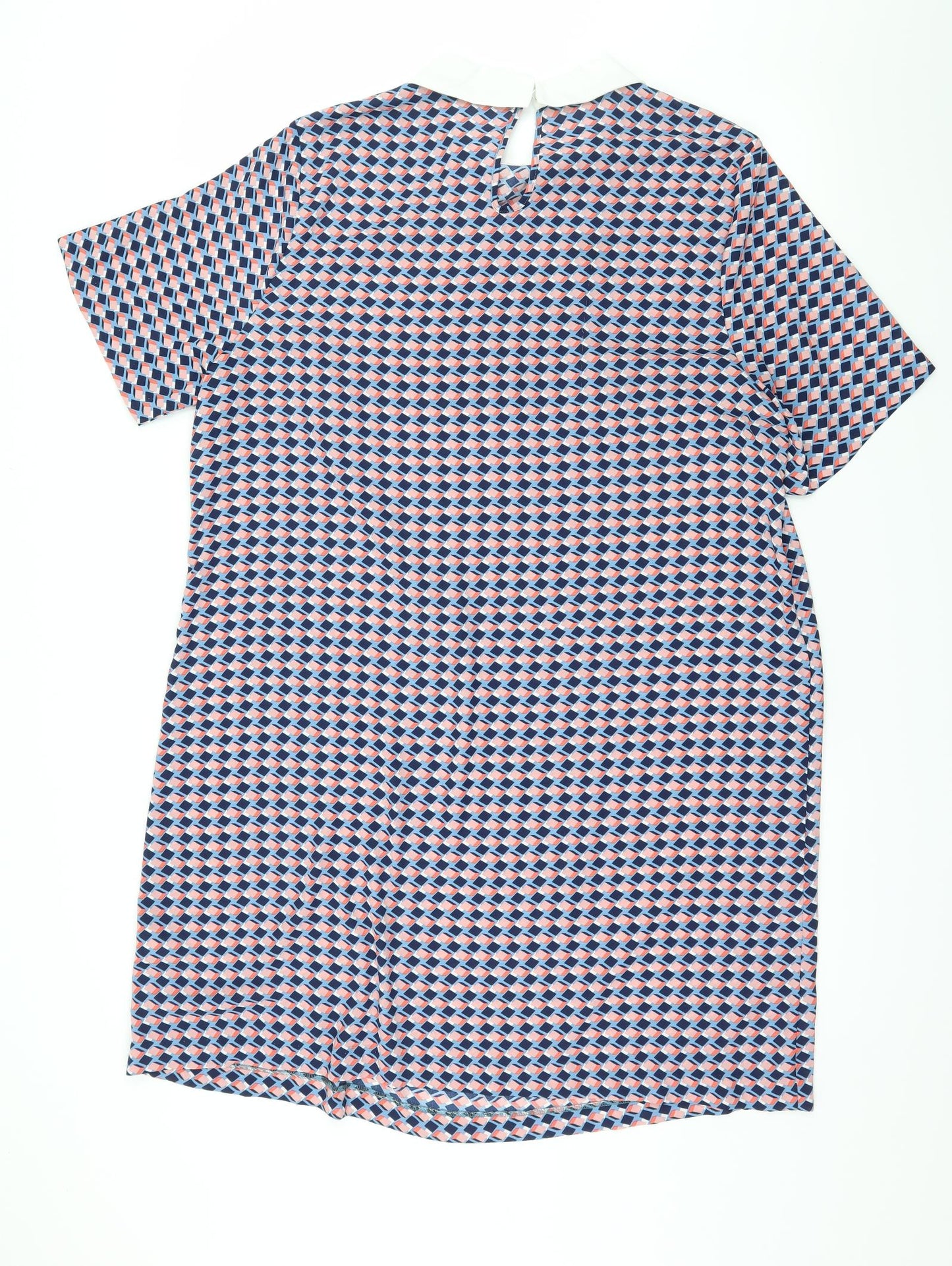 Papaya Womens Multicoloured Geometric  A-Line  Size 18