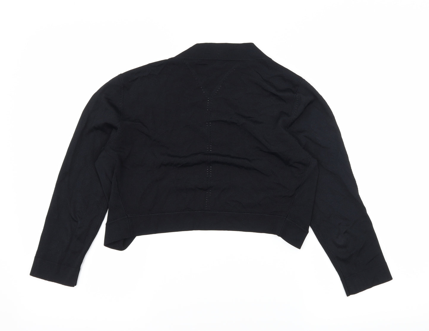 Preowrn Womens Black  Knit Shrug Jumper Size S