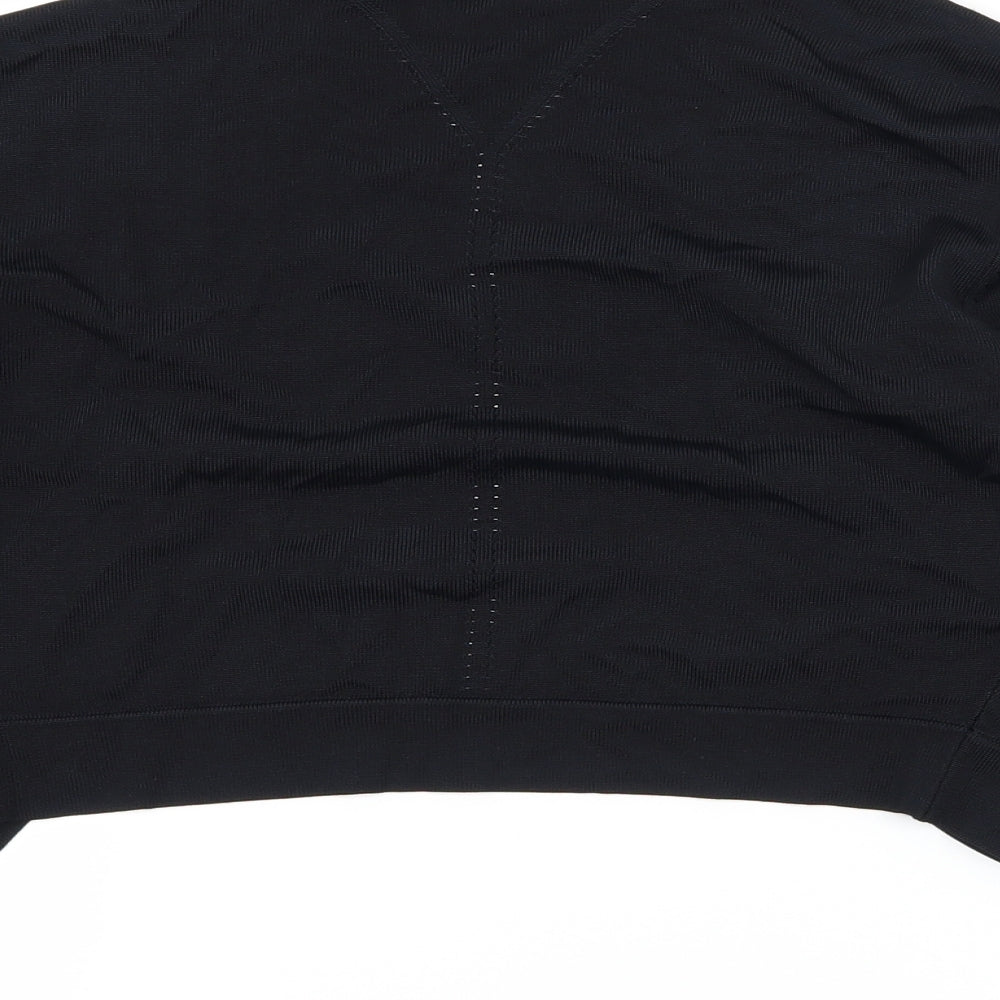 Preowrn Womens Black  Knit Shrug Jumper Size S