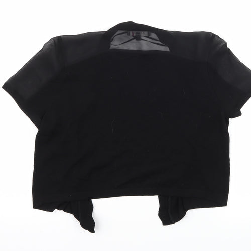 Per Una Womens Black  Knit Shrug Jumper Size 12