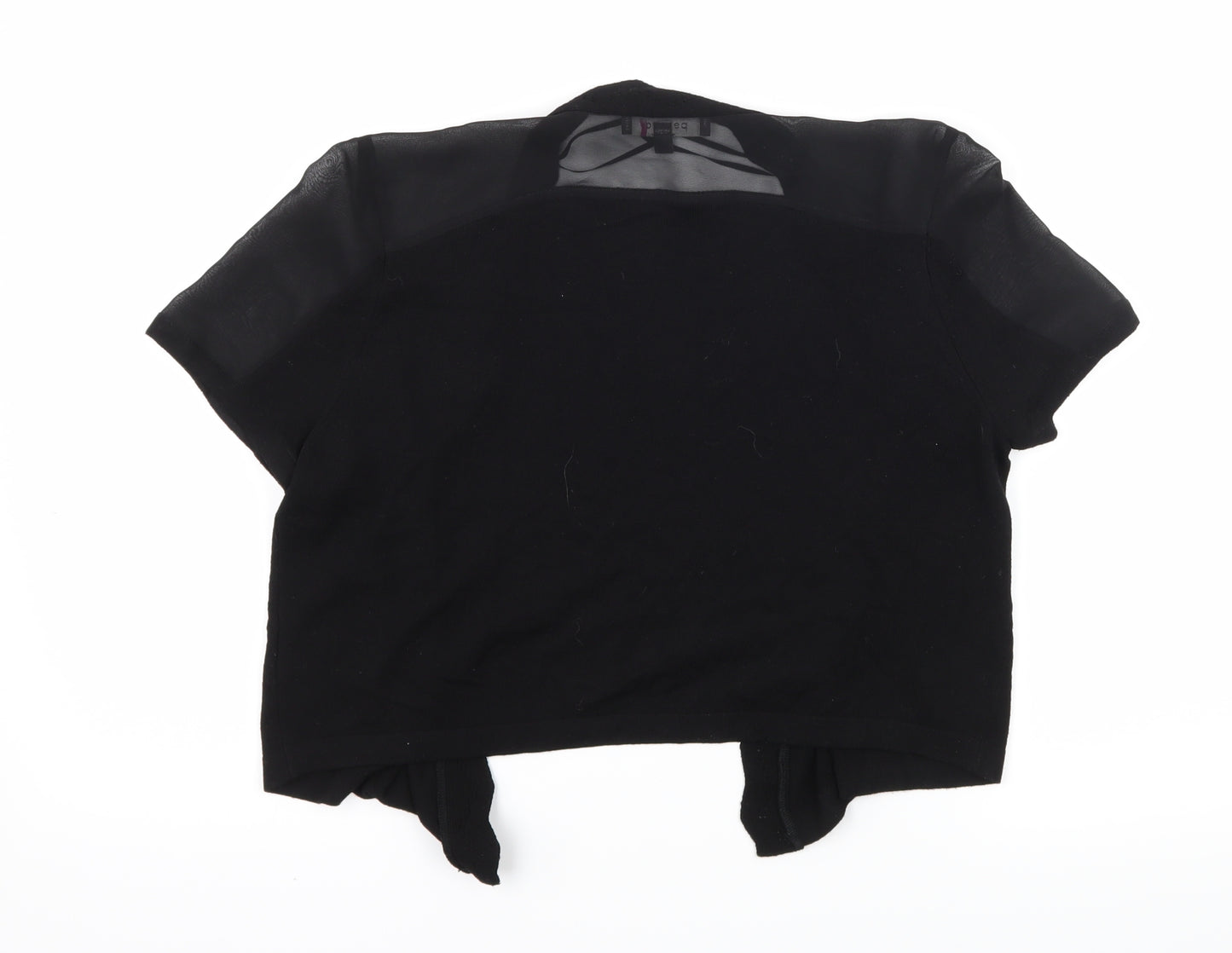 Per Una Womens Black  Knit Shrug Jumper Size 12