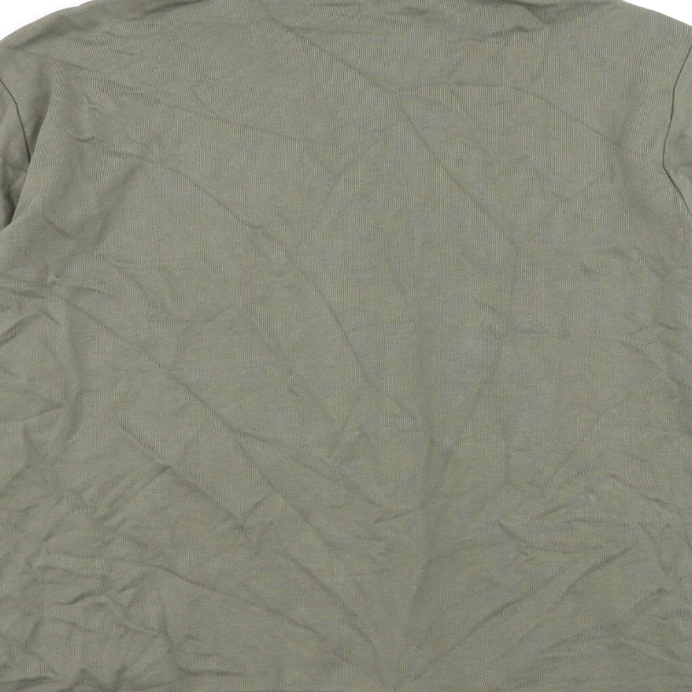 Marks and Spencer Mens Green  Jersey Pullover Sweatshirt Size L