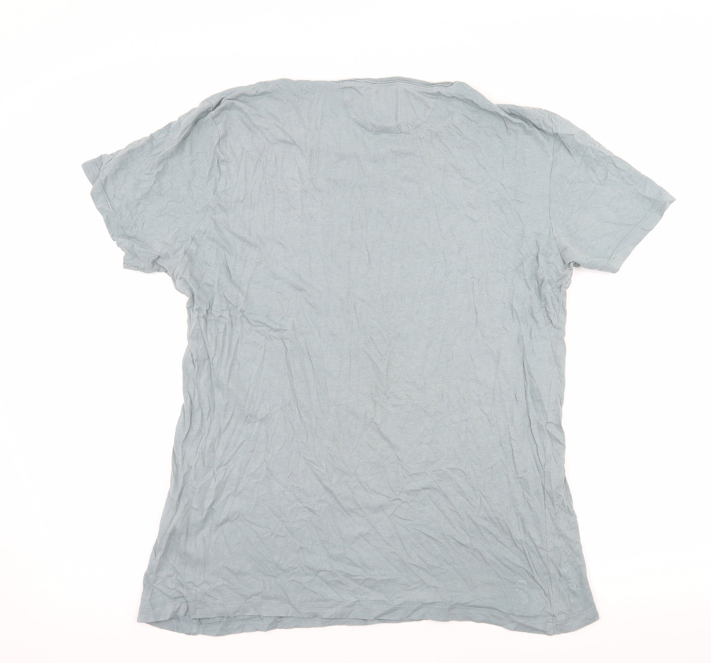 Zara Mens Blue  Jersey  T-Shirt Size L
