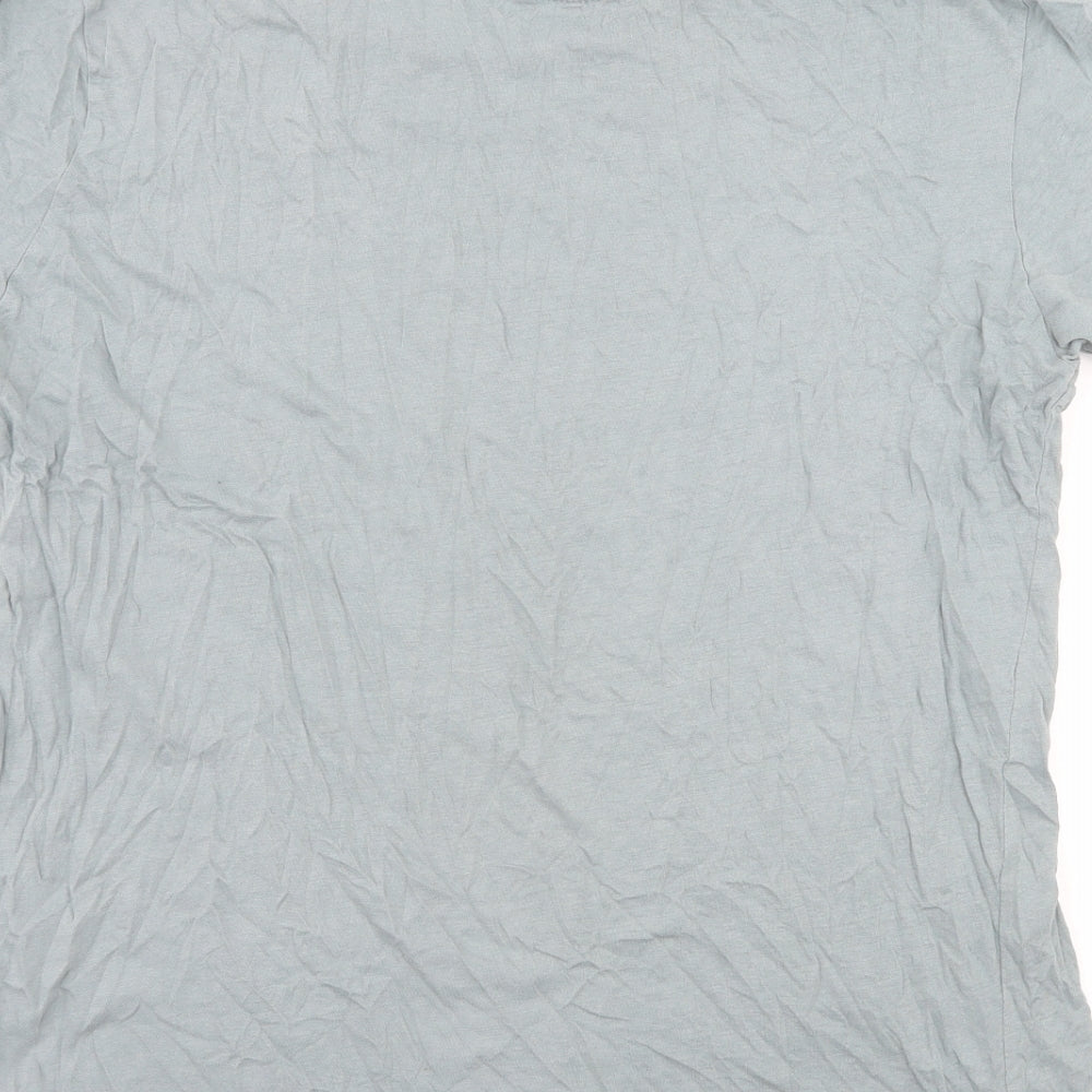 Zara Mens Blue  Jersey  T-Shirt Size L