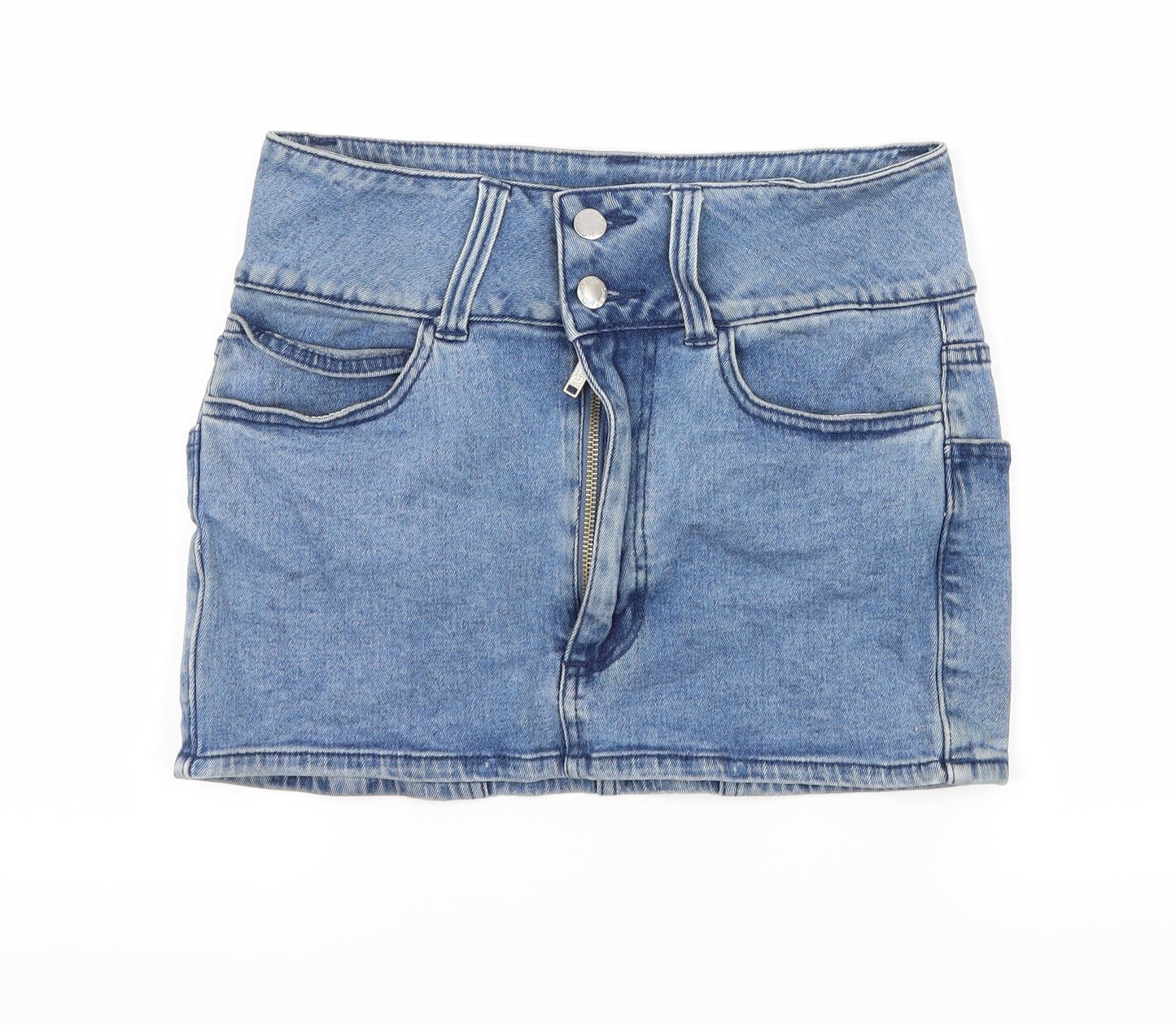 Cheap Monday Womens Blue  Denim Mini Skirt Size XS