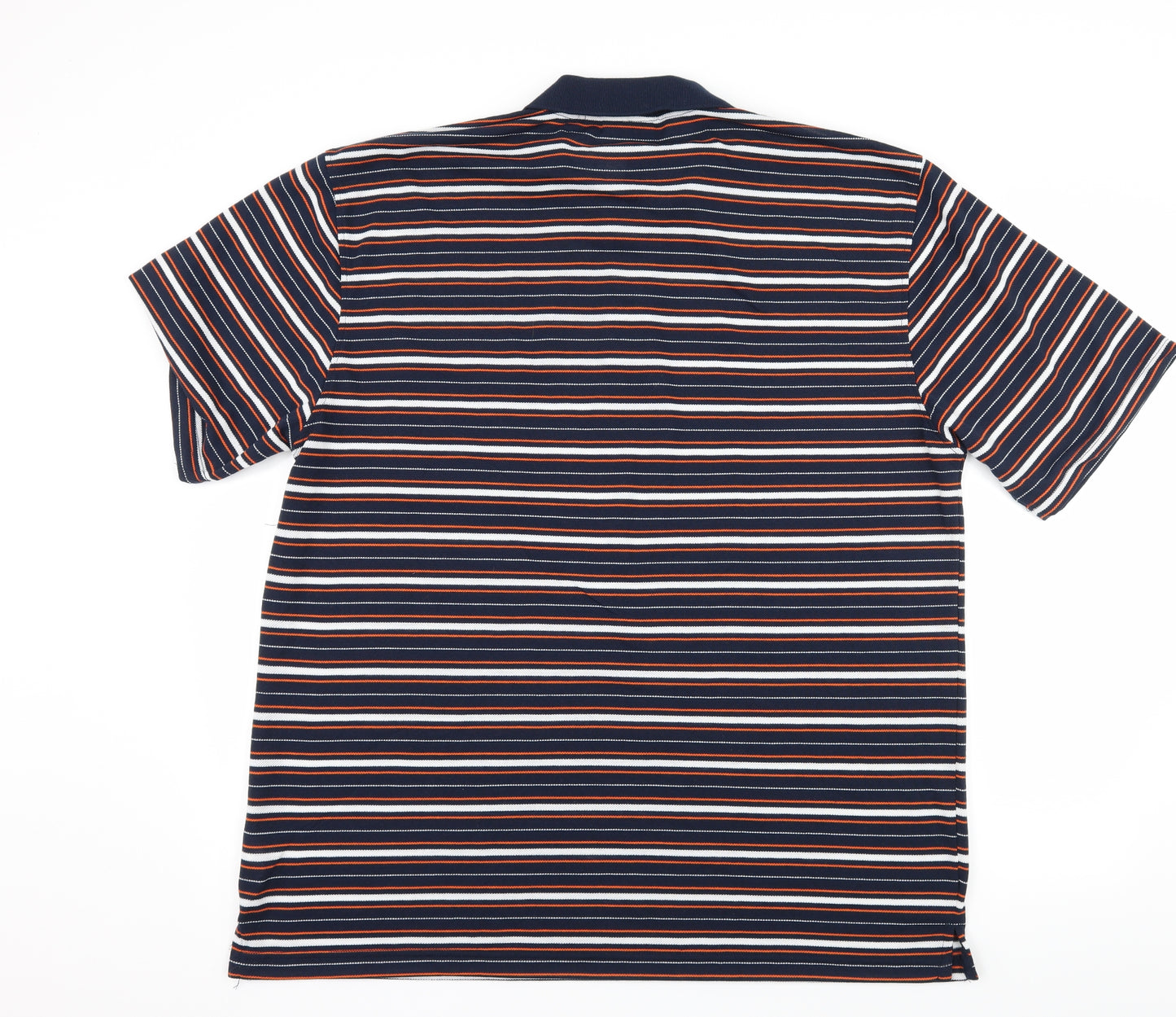 Lowes Mens Blue Striped Jersey  Polo Size 2XL