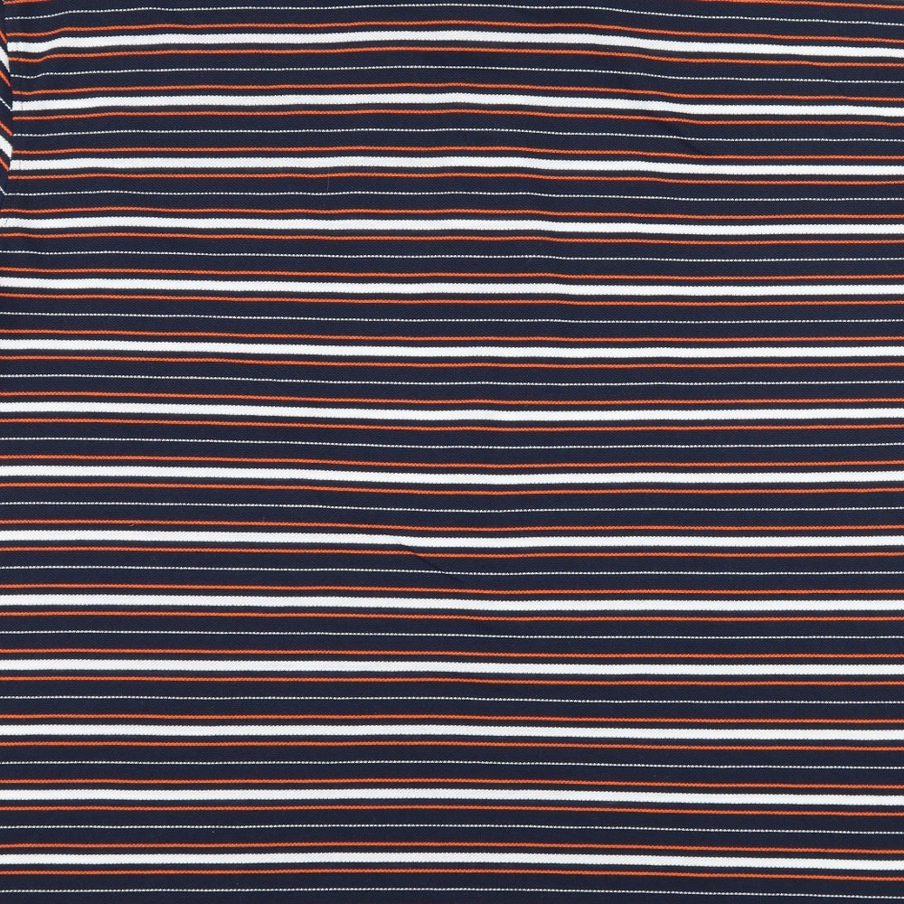 Lowes Mens Blue Striped Jersey  Polo Size 2XL