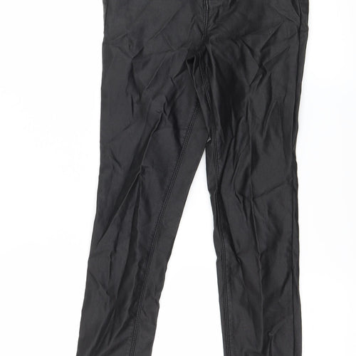 Denim & Co. Womens Black   Trousers  Size 8 L27 in