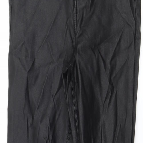 Denim & Co. Womens Black   Trousers  Size 8 L27 in