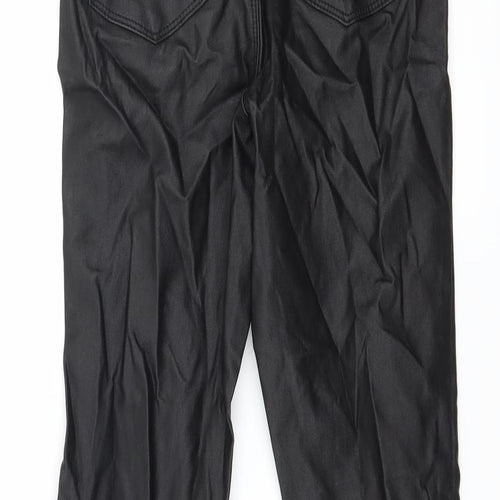 Denim & Co. Womens Black   Trousers  Size 8 L27 in
