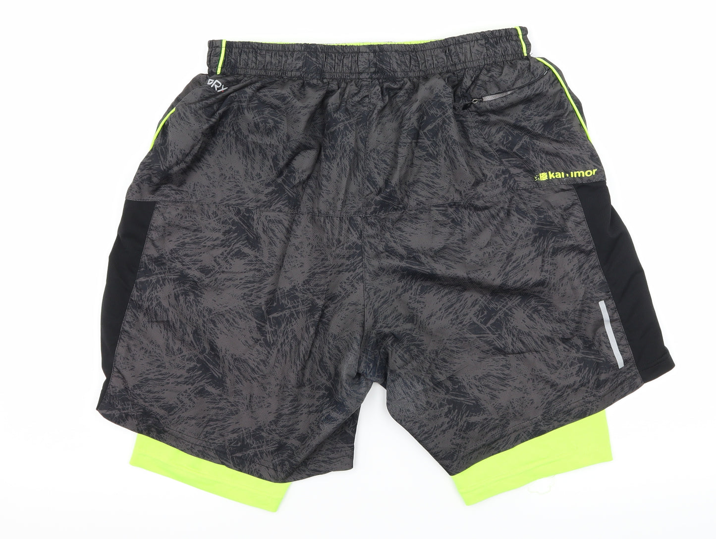 Karrimor Mens Grey Geometric  Sweat Shorts Size M