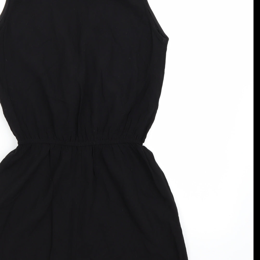 FOREVER 21 Womens Black  Rayon Playsuit One-Piece Size S  - Wrap
