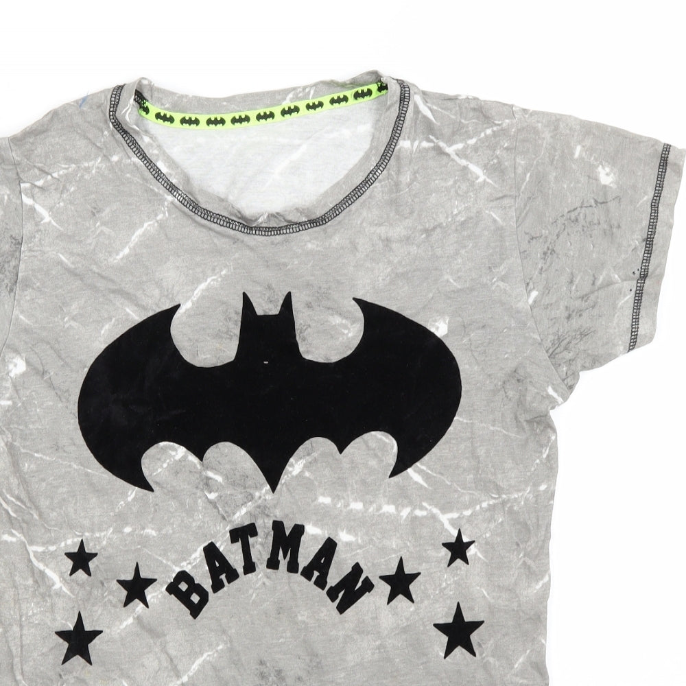 Primark Womens Grey Geometric  Cami Pyjama Top Size S  - Batman