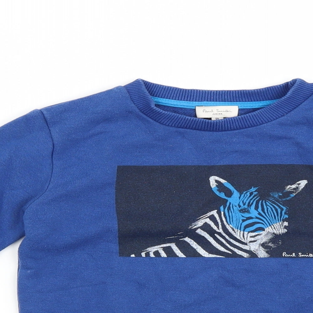 Paul Smith Boys Blue   Pullover Jumper Size 5 Years  - Zebra
