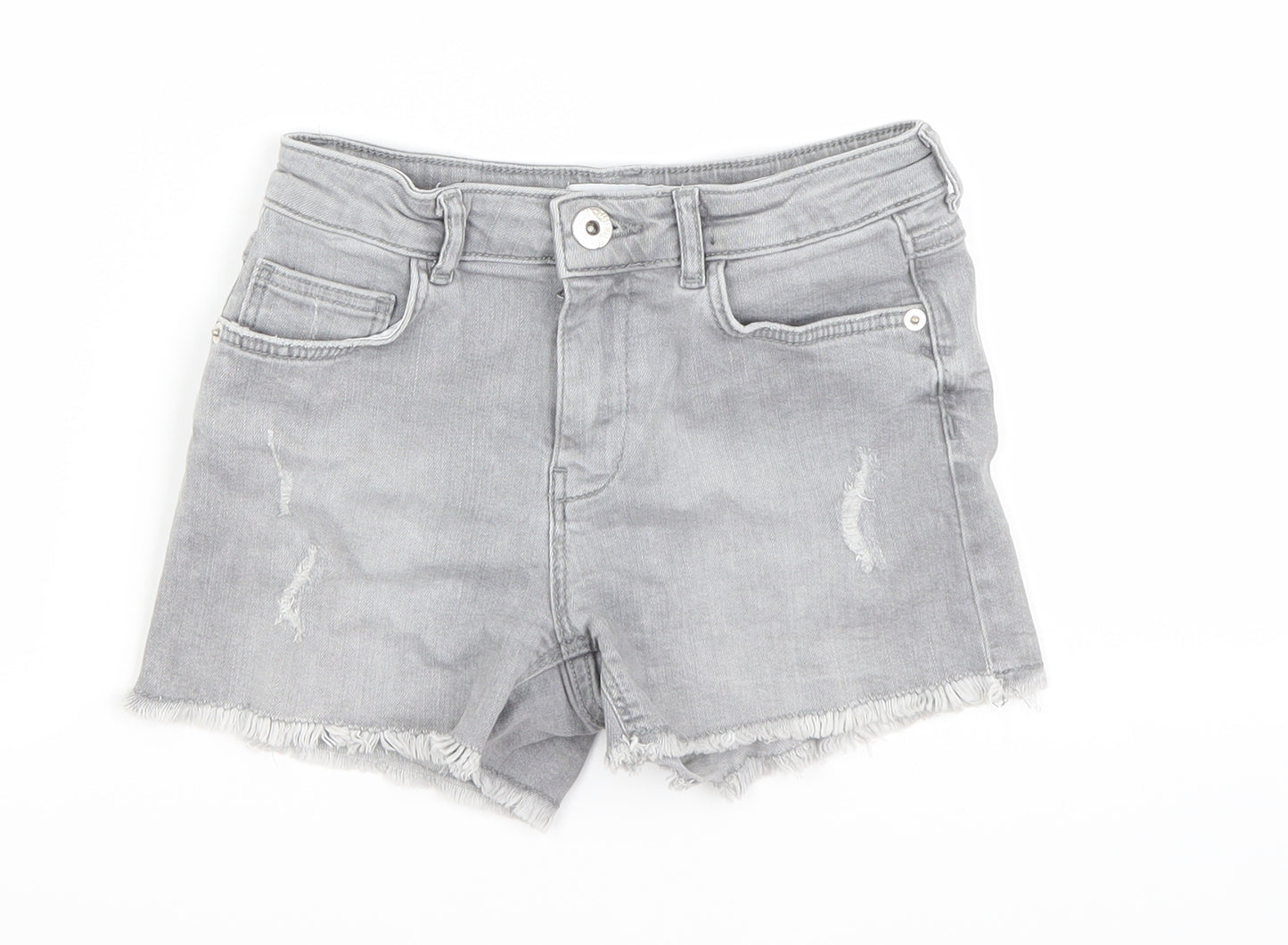 Zara Girls Grey   Boyfriend Shorts Size 10 Years