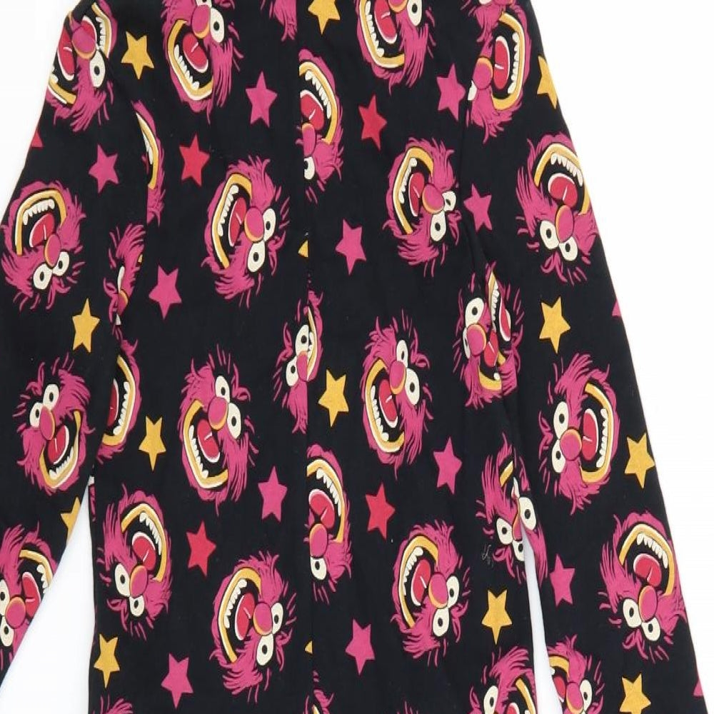 George Girls Black Geometric  Top One Piece Size 5-6 Years  - The Muppets