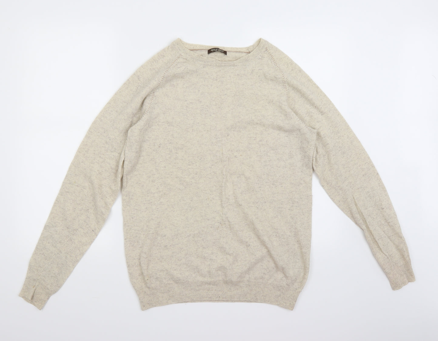 Boys of Europe Mens Beige  Knit Pullover Jumper Size M