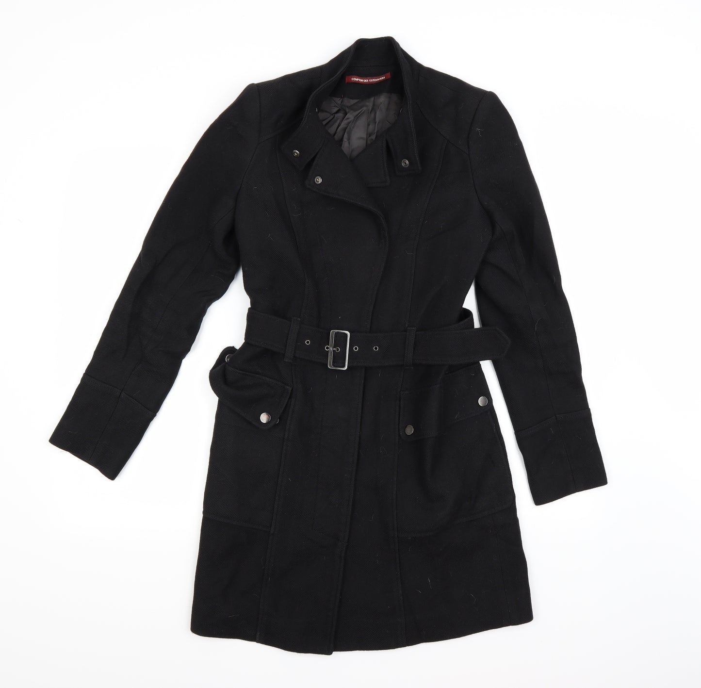 Comptoir des Cotonniers Mens Black   Pea Coat Coat Size 36