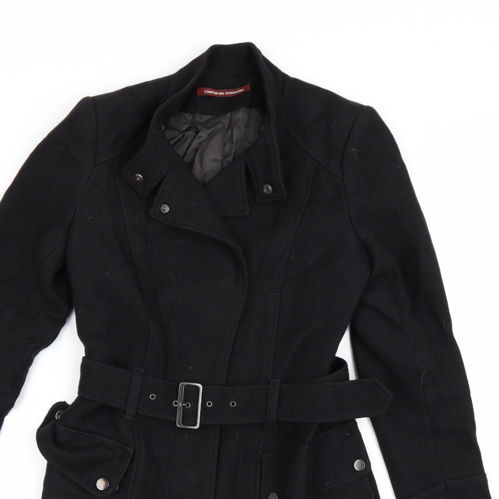 Comptoir des Cotonniers Mens Black   Pea Coat Coat Size 36