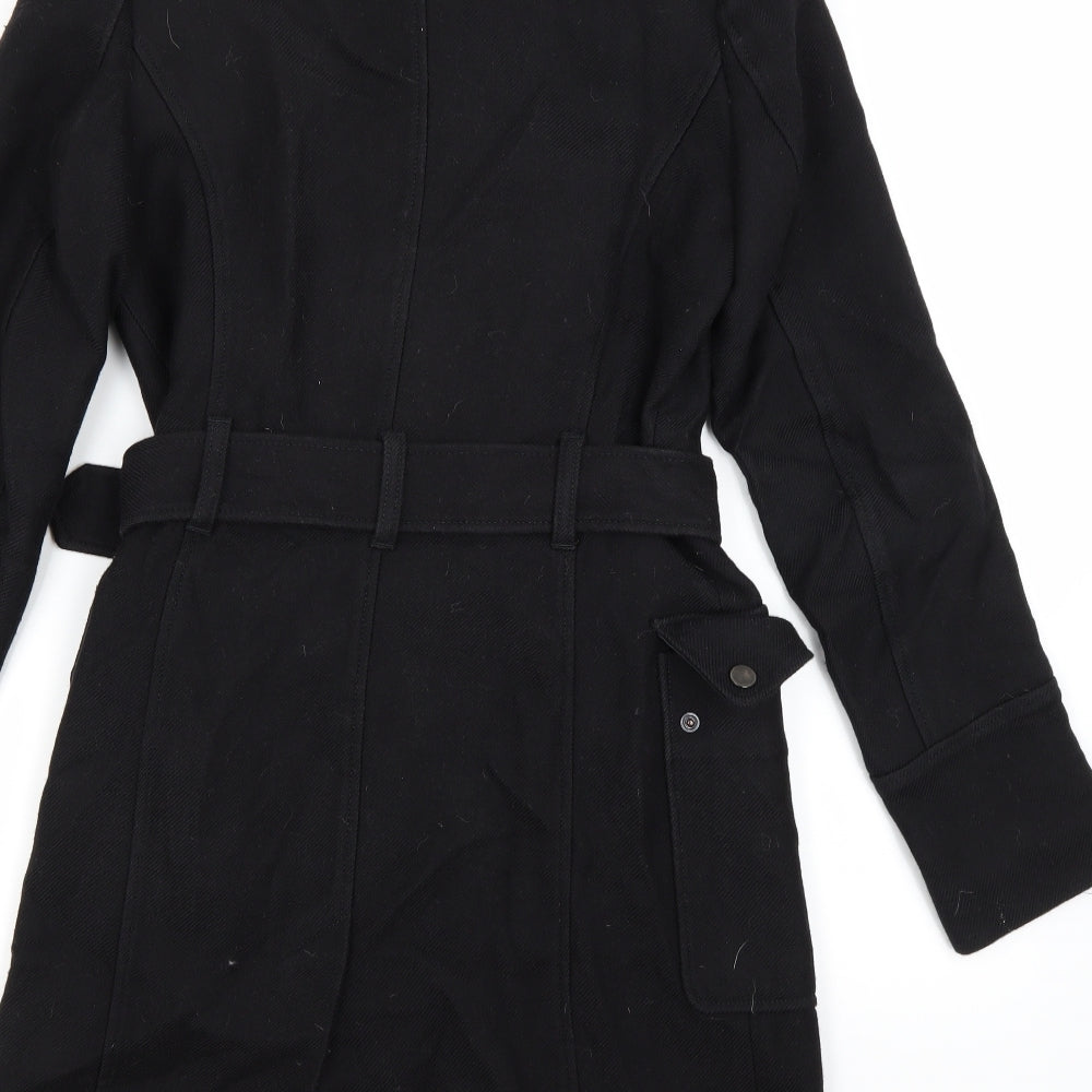 Comptoir des Cotonniers Mens Black   Pea Coat Coat Size 36