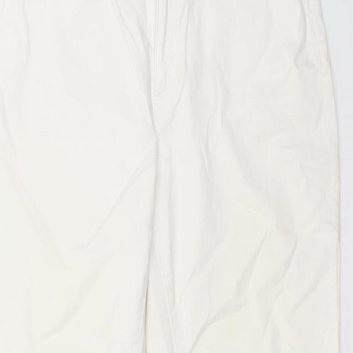 Lands' End Womens White   Cropped Jeans Size 10 L25 in