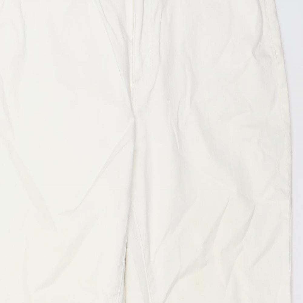 Lands' End Womens White   Cropped Jeans Size 10 L25 in