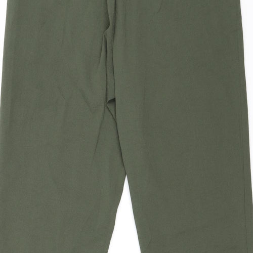 H&M Womens Green   Carpenter Trousers Size 8 L25.5 in