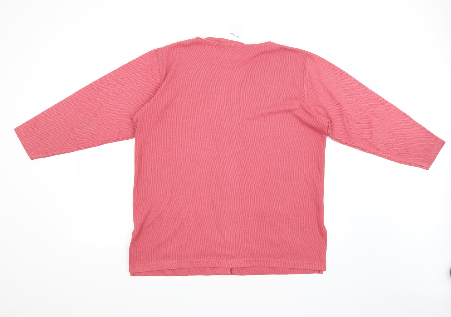 Leisure Time Womens Pink   Cardigan Jumper Size 16
